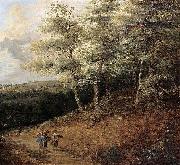 Lucas van Uden Wooded Landscape oil painting artist